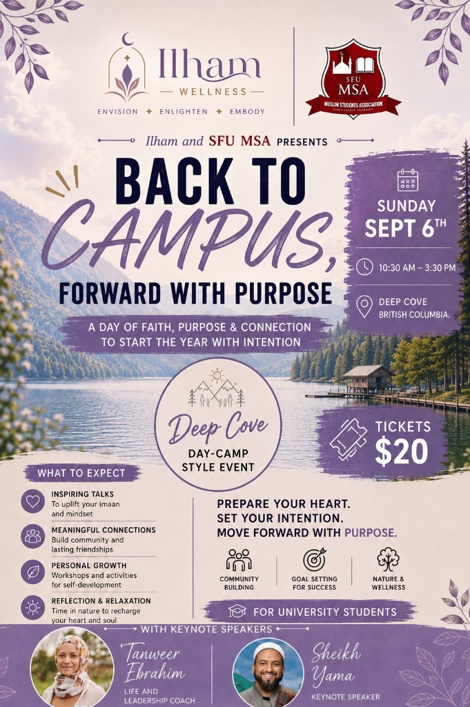 Back to Campus, Forward with Purpose flyer